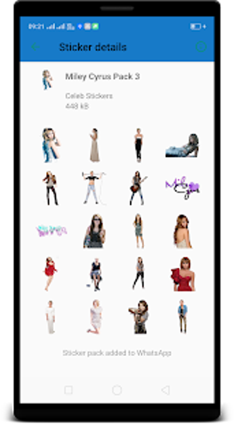 Imagen 0 para Miley Cyrus WAStickerApps…
