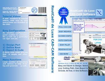 Image 0 for RoutCad de Luxe CNC Lathe