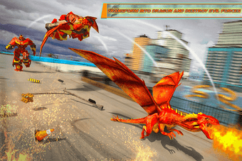 Image 0 for Flying Dragon Robot Car -…