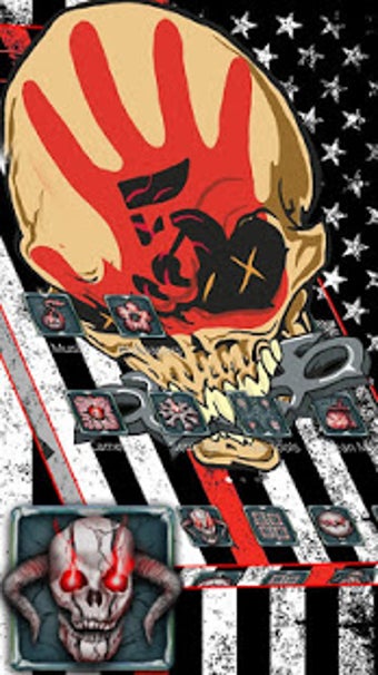 Image 3 for Red Flag Horror Skull The…