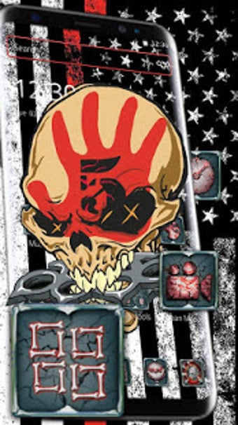 Image 1 for Red Flag Horror Skull The…