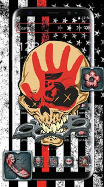Image 2 for Red Flag Horror Skull The…