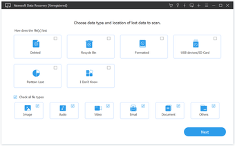 Image 0 for Aiseesoft Data Recovery