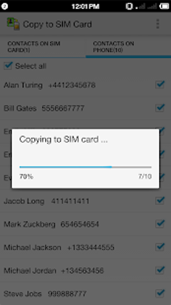 Image 3 for Copy to SIM Card