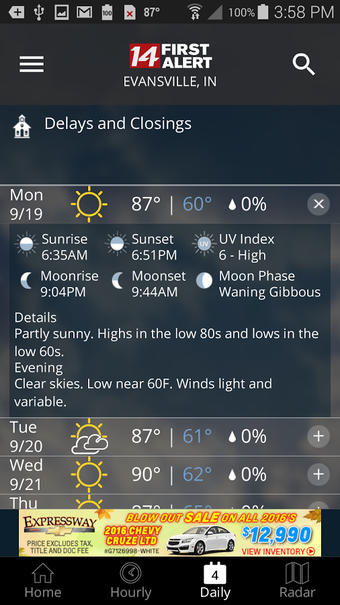 Imagen 3 para 14FirstAlert Weather TriS…