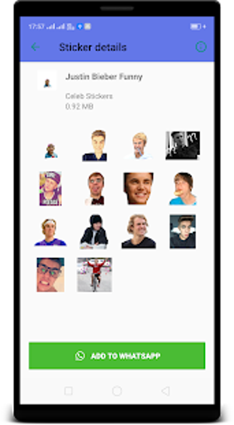 Imagen 0 para Justin Bieber WAStickerAp…