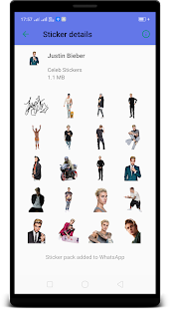 Imagen 0 para Justin Bieber WAStickerAp…