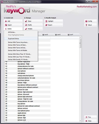Imagen 0 para Redfly Keyword Manager