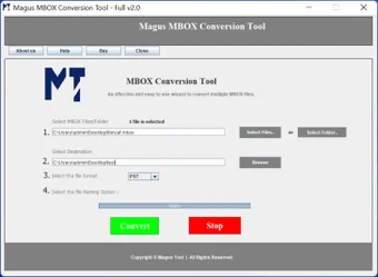 Image 0 for Magus MBOX to PST Convers…