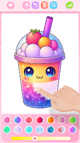 Image 0 for Boba Tea Coloring Games K…