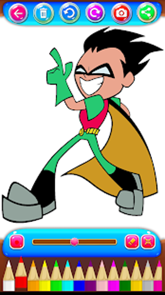 Image 2 for teen coloring titans go