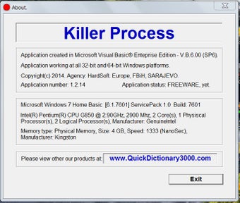 Image 1 for Killer Process