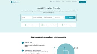 Image 0 for Free Job Description Gene…