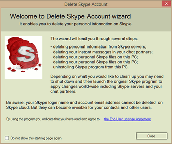Image 2 for Delete Skype Account