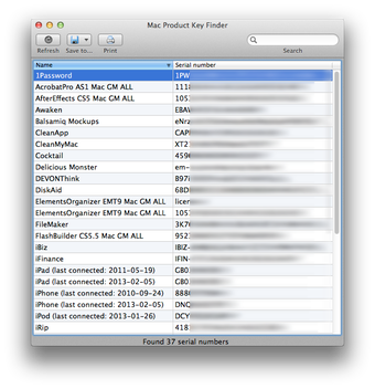 Image 0 for Mac Product Key Finder