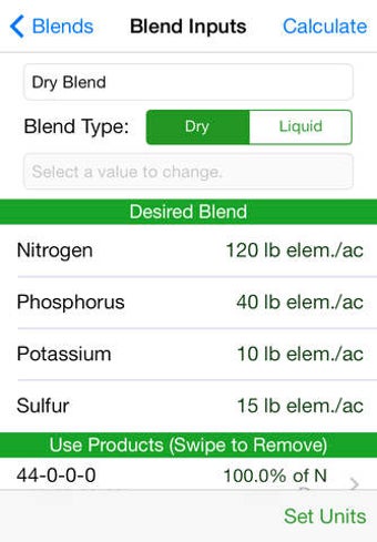Image 0 for Fertilizer Blend Calculat…