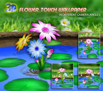 Imagen 3 para 3D Flowers Touch Wallpape…