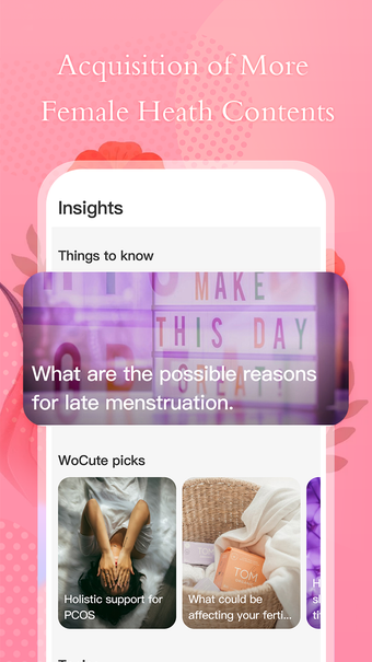Imagen 0 para Wocute - Period Calendar