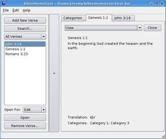 Image 0 for BibleMemorizer for Linux