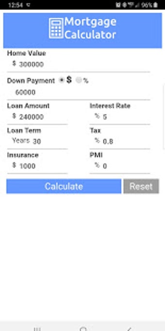 Image 0 for Mortgage Calculator PITI,…
