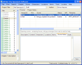 Image 0 for yWriter5 for Linux