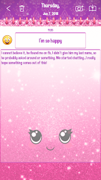 Image 1 for Pink Glitter Secret Diary