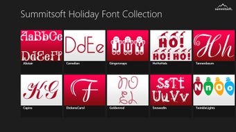 Imagen 1 para Holiday Fonts Collection