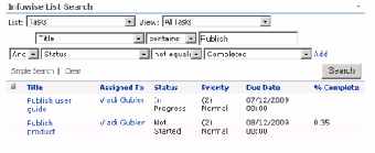 Image 0 for Infowise List Search