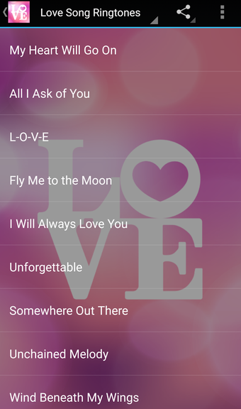 Image 0 for Love Song Ringtones