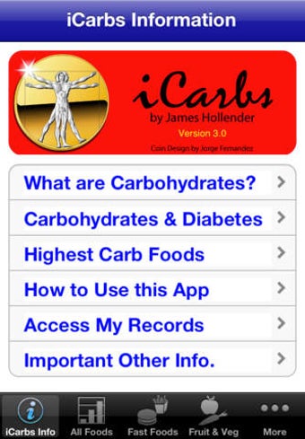 Image 0 for iCarbs - iNutrient: Carbo…