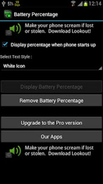 Imagen 0 para Show Battery Percentage