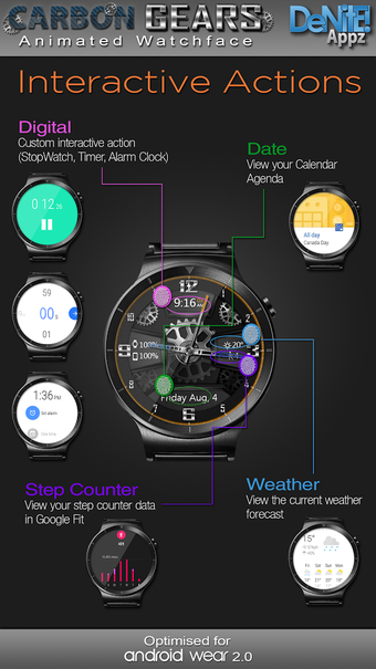 Image 0 for Carbon Gears HD Watch Fac…