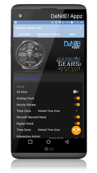 Image 1 for Carbon Gears HD Watch Fac…