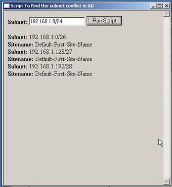 Image 0 for Find subnet conflict