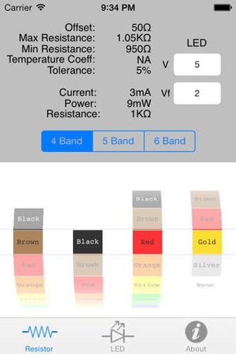 Image 0 for Resistor Color Code w/LED…