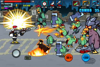 Imagen 1 para Chicken Warrior:Zombie Hu…
