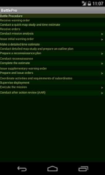 Image 0 for Battle Procedure Aide Mem…