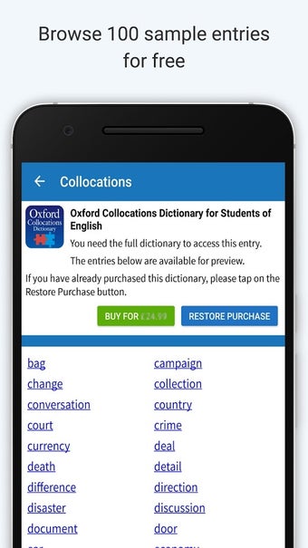 Imagen 1 para Oxford Collocations Dicti…