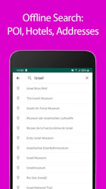 Image 2 for Israel Offline Map and Tr…