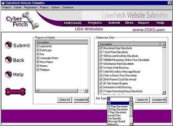 Cyberfetch Website Submitter Frame Grabs 1