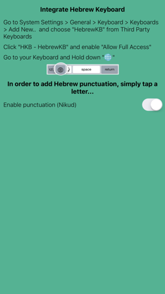 Imagen 2 para Hebrew Keyboard-Hebrew Ni…