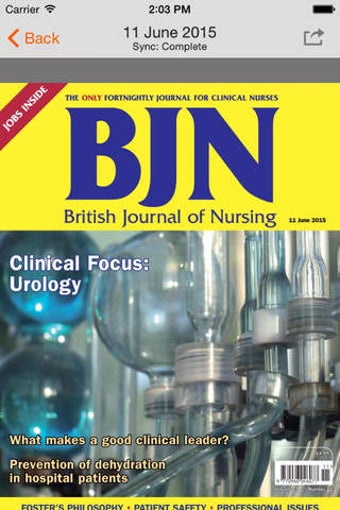 Image 0 for British Journal of Nursin…