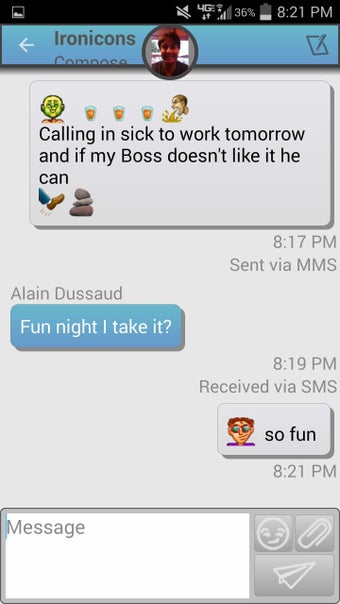 Imagen 1 para Ironicons Text Messaging …