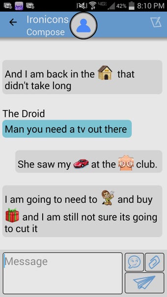 Imagen 0 para Ironicons Text Messaging …