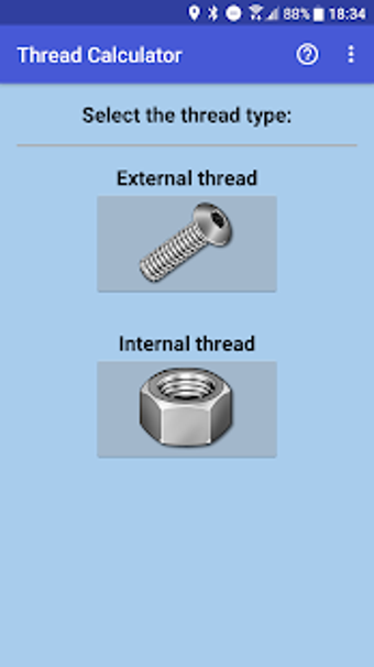 Imagen 2 para Thread calculator Pro