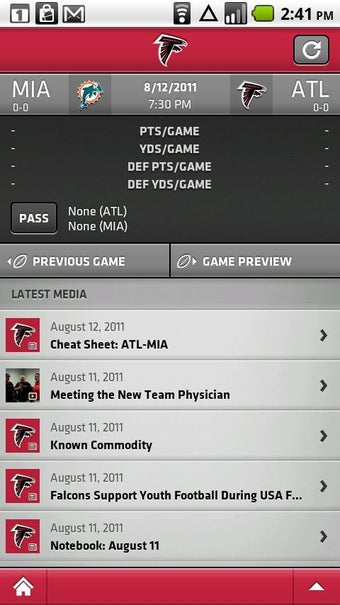 Image 0 for Falcons Mobile 2011