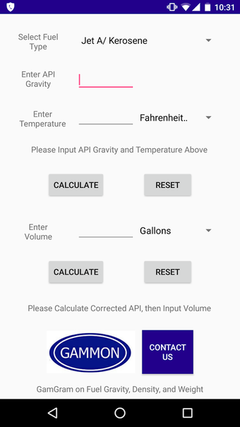 Imagen 0 para Gammon API Gravity Calcul…