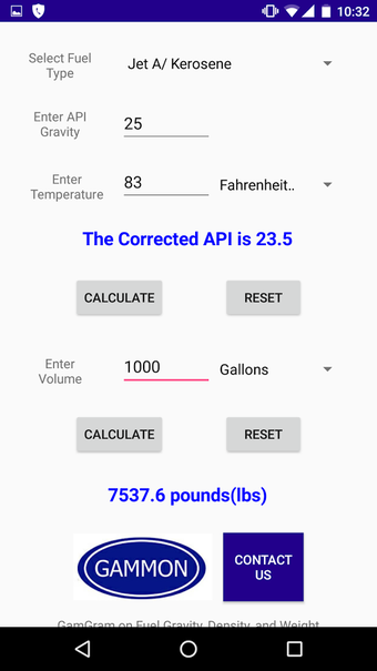 Imagen 2 para Gammon API Gravity Calcul…