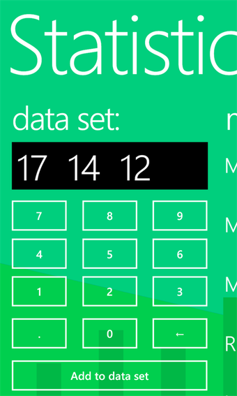 Image 1 for Statistics for Windows 10