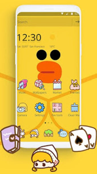 Image 2 for Cartoon Yellow Cute Duck …